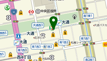 ミスターミニット丸井今井札幌の地図画像