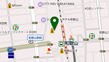 ミスターミニット近鉄百貨店和歌山店の地図画像