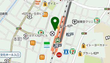 ミスターミニット アトレ松戸の地図画像