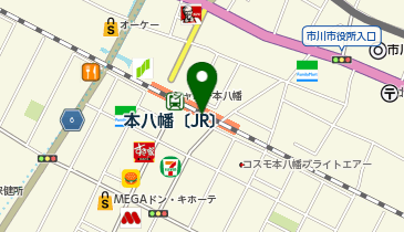 ミスターミニット シャポー本八幡店の地図画像