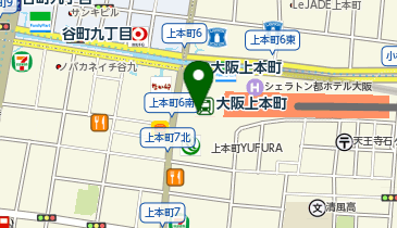 ミスターミニット近鉄百貨店上本町店の地図画像