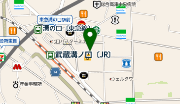 ミスターミニットマルイファミリー溝口の地図画像