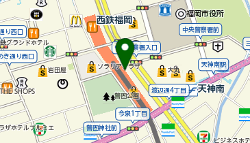 ミスターミニット ラシック福岡天神の地図画像