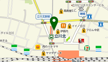 ミスターミニット伊勢丹立川の地図画像