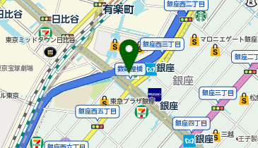 ミスターミニット 東京メトロ 銀座の地図画像