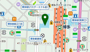 ミスターミニット 地下鉄博多駅店の地図画像