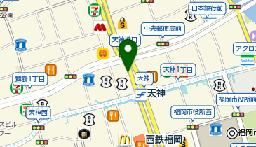 ミスターミニット 天神地下街店の地図画像