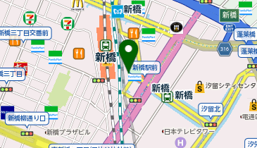 ミスターミニット エキュートエディション新橋店の地図画像