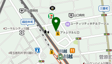 ミスターミニットアトレマルヒロ川越の地図画像