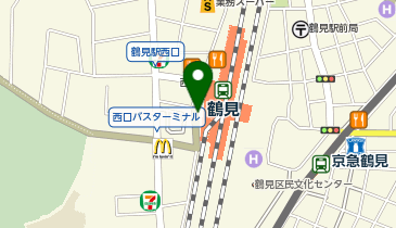 ミスターミニット京急ストア鶴見西の地図画像