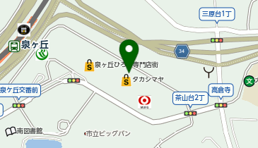 ミスターミニット泉北高島屋の地図画像