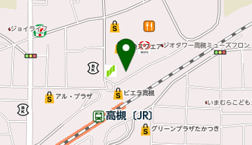 ミスターミニット高槻阪急スクエア店(旧 西武高槻)の地図画像