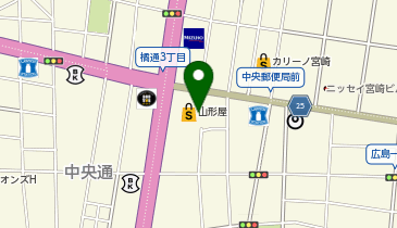 ミスターミニット宮崎山形屋の地図画像