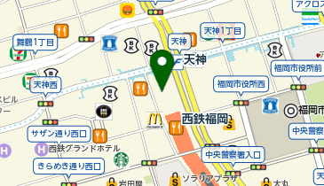 ミスターミニット福岡パルコの地図画像