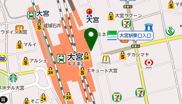 ミスターミニット ルミネ大宮1の地図画像