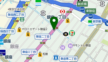 ミスターミニット東京メトロ 銀座一丁目の地図画像