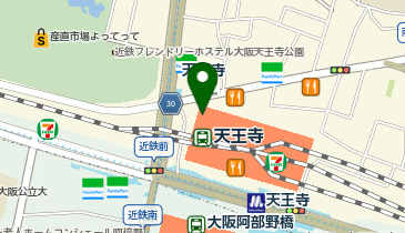 ミスターミニット天王寺ミオの地図画像