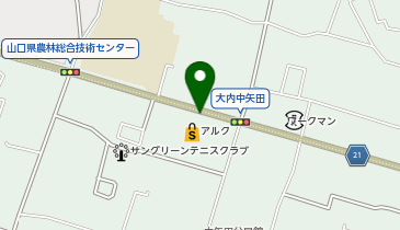 ホワイト急便 大内店の地図画像