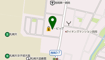 ホワイト急便 ビッグ西岡店の地図画像