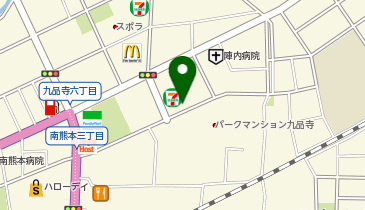 ホワイト急便 九品寺6丁目店の地図画像
