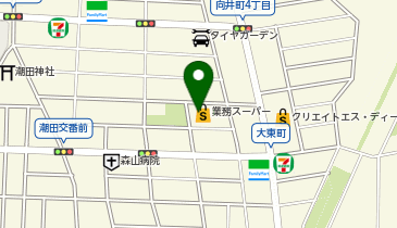 ホワイト急便 鶴見潮田店の地図画像