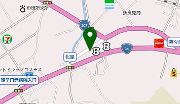 ホワイト急便 喜々津店の地図画像