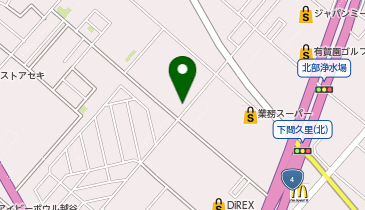 ホワイト急便 上間久里店の地図画像