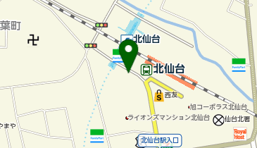 ホワイト急便 北仙台駅前店の地図画像