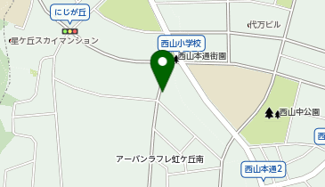 ホワイト急便 西山店の地図画像