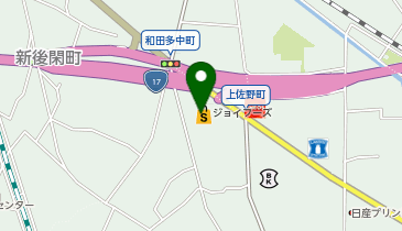 ホワイト急便ジョイフーズ上佐野店の地図画像