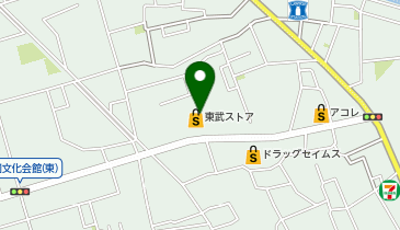 ホワイト急便 東武ストア草加中根店店の地図画像