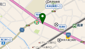 ホワイト急便 高津駅前店の地図画像