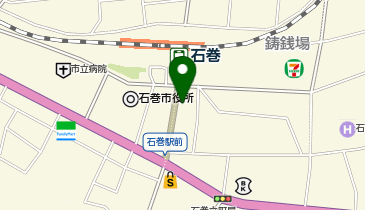 ホワイト急便 石巻駅前店の地図画像