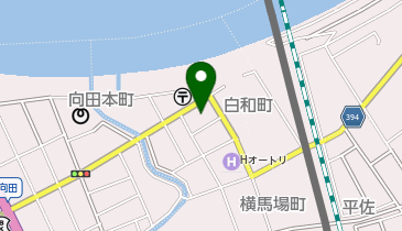 ホワイト急便 白和店の地図画像