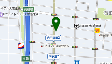 ホワイト急便 北浜店の地図画像