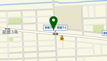 ホワイト急便 星置3条6丁目店の地図画像