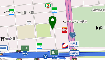ホワイト急便 仲ノ町店の地図画像