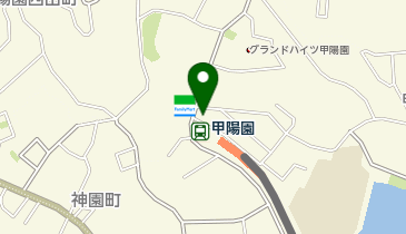 ホワイト急便 甲陽園店の地図画像