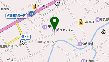 ホワイト急便 温泉1区店の地図画像