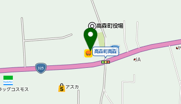 ホワイト急便 高森店の地図画像