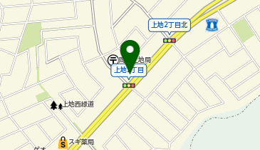 ホワイト急便 上地二丁目店の地図画像