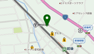 ホワイト急便 前後店の地図画像