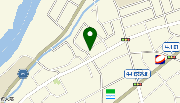 ホワイト急便 牛川洗島店の地図画像