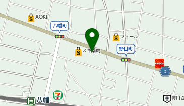 ホワイト急便 アベニュー八幡店の地図画像