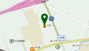 ホワイト急便 バロー 掛川店の地図画像