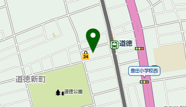 ホワイト急便 道徳駅前店の地図画像
