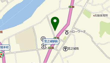 ホワイト急便 宮之城駅前店の地図画像