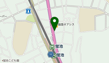 ホワイト急便 蛍池駅前店の地図画像