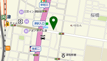 ホワイト急便 津駅前店の地図画像
