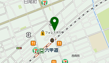 ホワイト急便 六甲道店の地図画像